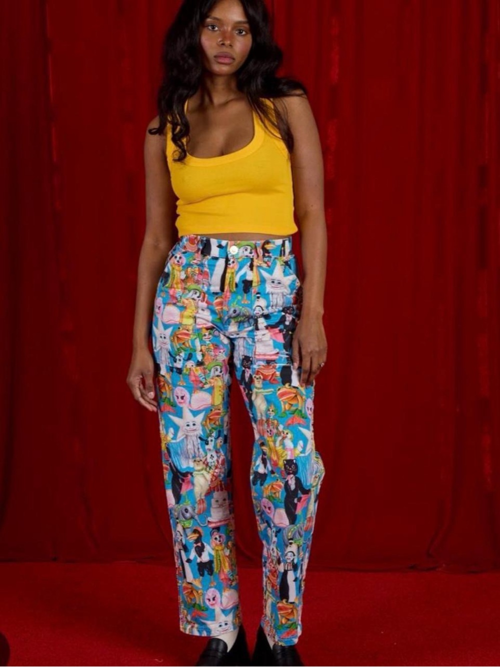 Big Bud Press Bright Blue Bob Baker Marionette theate pants XXS NEW - Picture 3 of 6